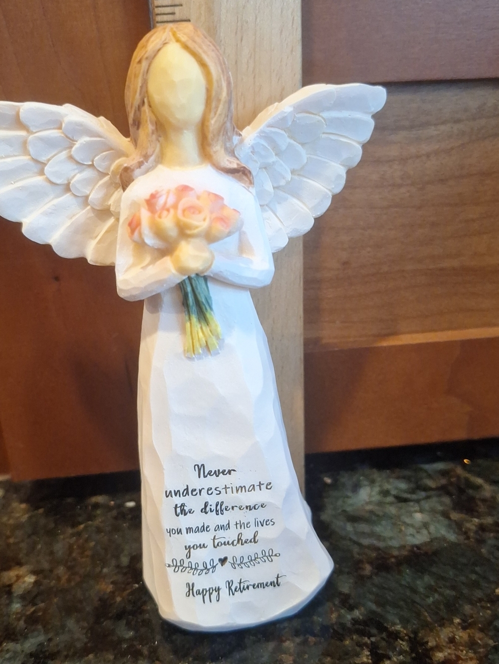 Retirement Angel. Kohehe, Resin, Hand Painted.